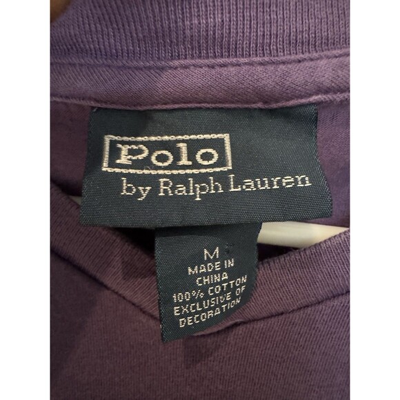 2* Polo Ralph Lauren Men's Size M Basic Tee Bundle 100% Cotton Blue & Purple - Picture 4 of 7
